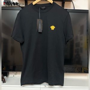 Versace Medusa Embroidered T-shirt - Black